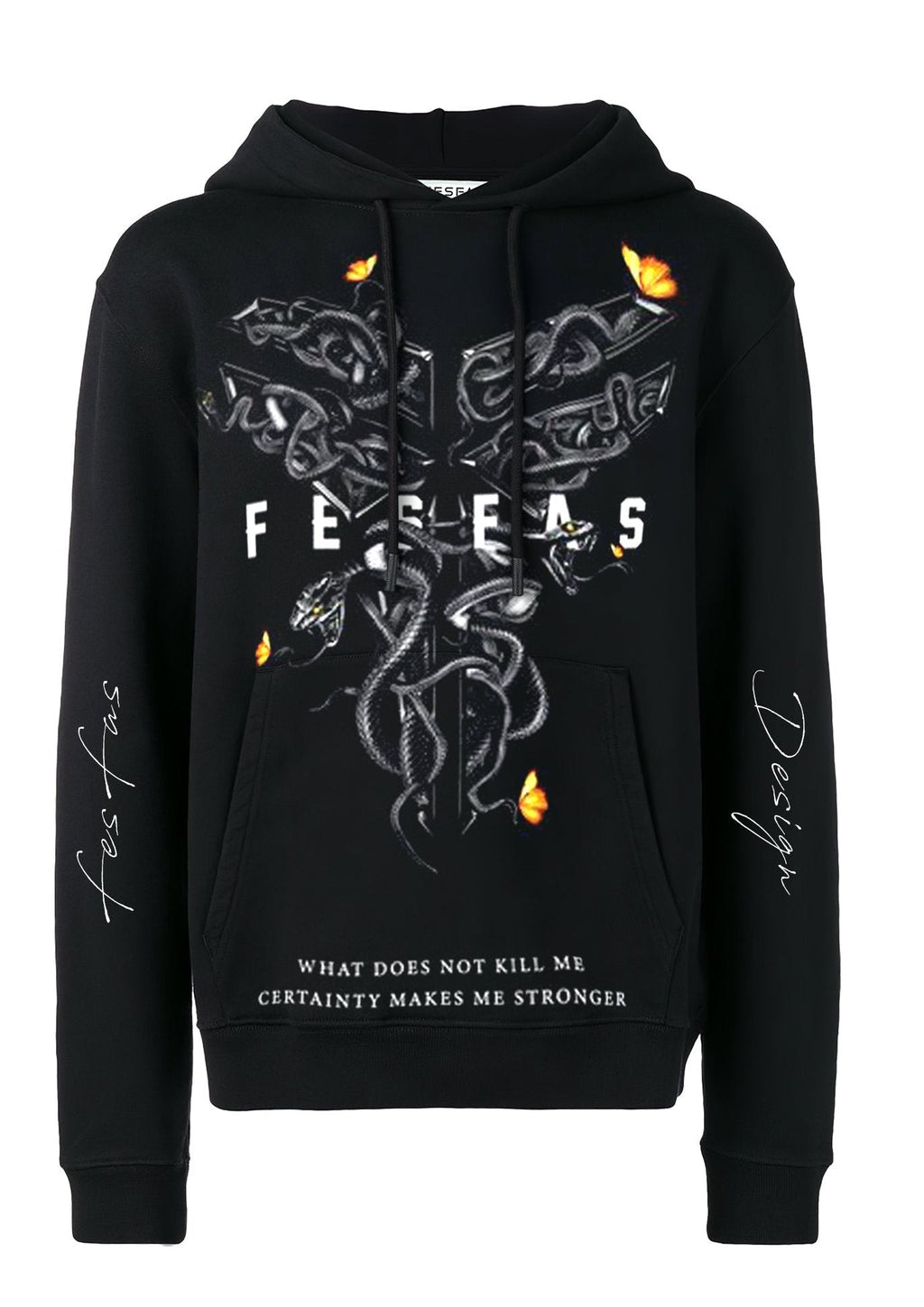 FesFas Venom-print Hoodie | Black