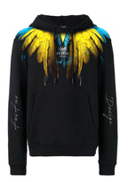 FesFas colorful feathers-print Hoodie | Black