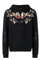 FesFas flower-print Hoodie | Black