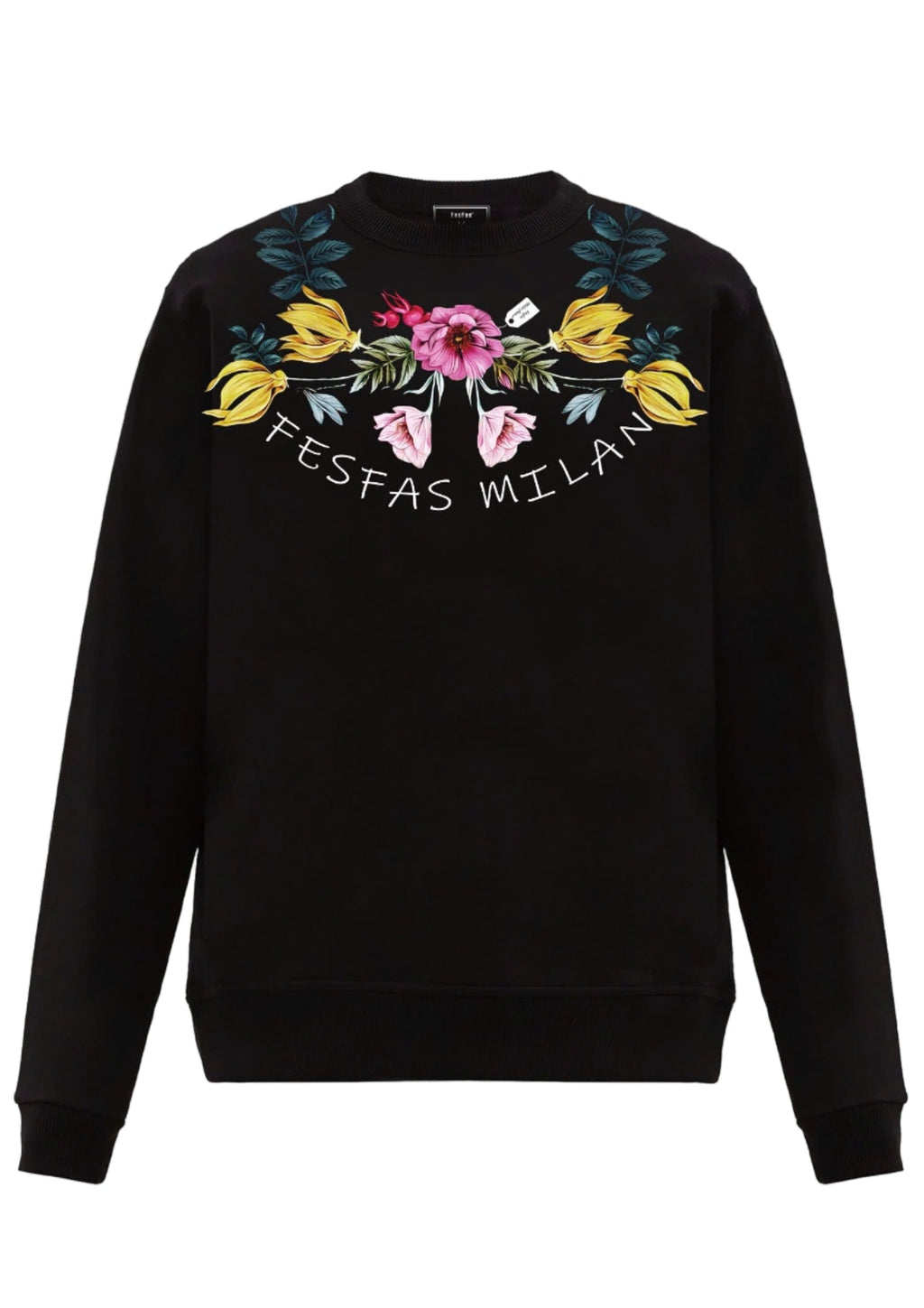 FesFas Flower-print Sweatshirt | Black