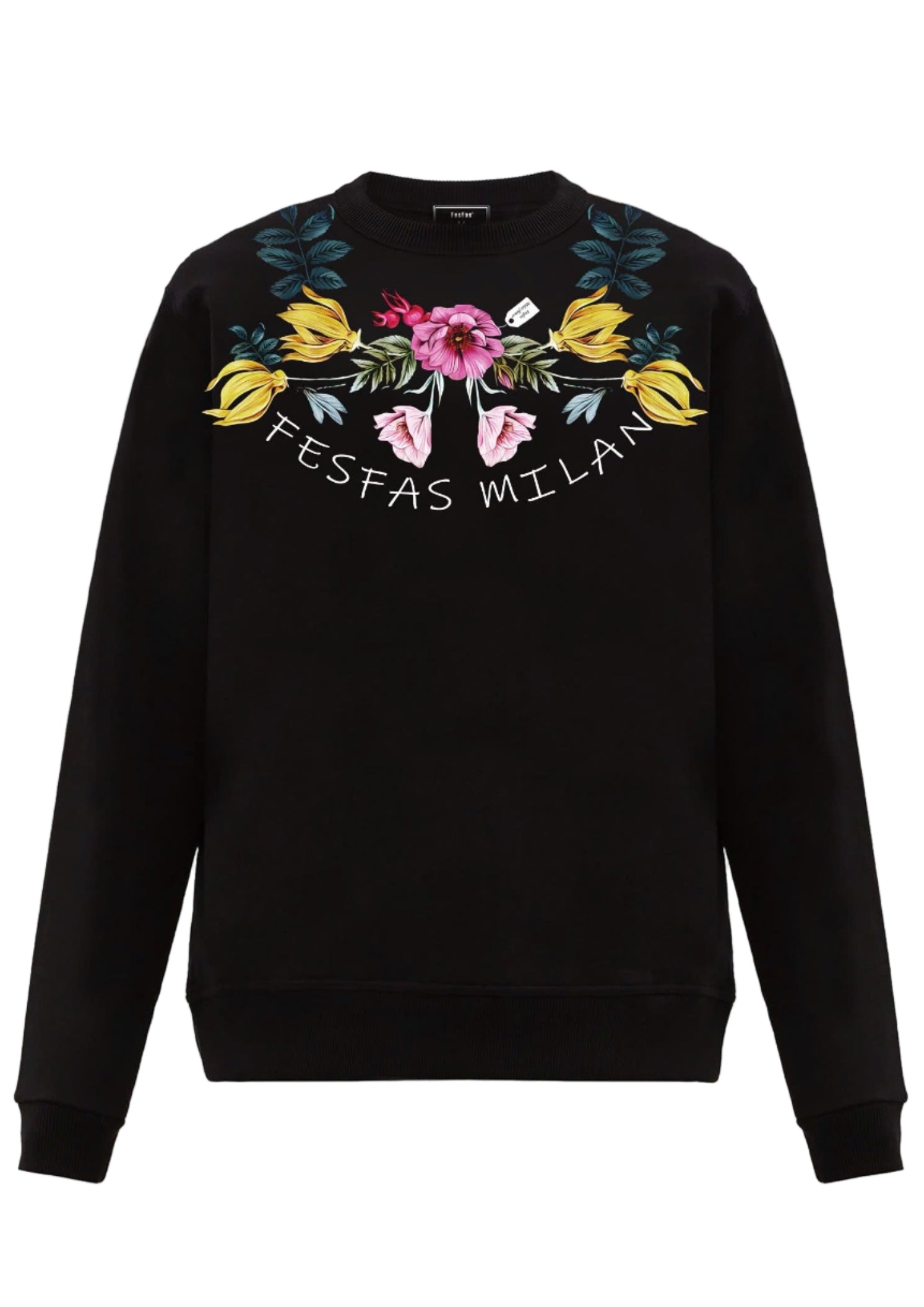 FesFas Flower-print Sweatshirt | Black