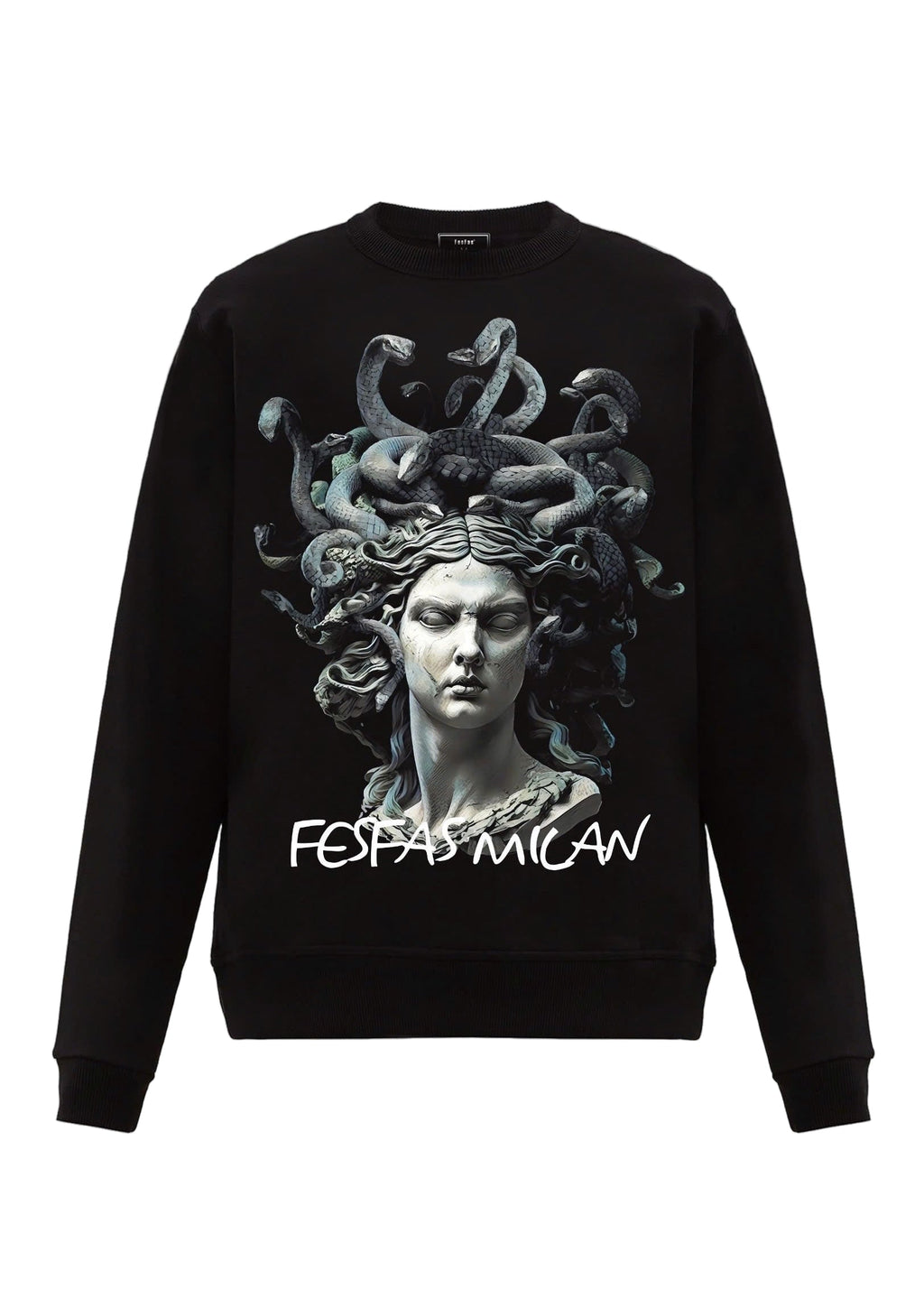 FesFas Medusa-print Sweatshirt Set | Black
