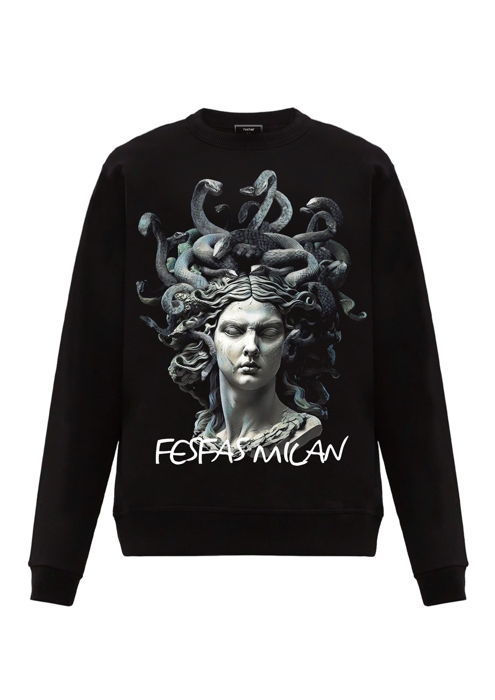 FesFas Medusa-print Sweatshirt Set | Black