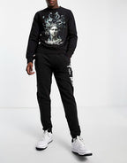 FesFas Medusa-print Sweatshirt Set | Black