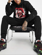 FesFas Warrior-print Hoodie | Black