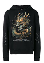 FesFas Asian dragon-print Hoodie | Black