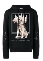 FesFas Headed Dog-print Hoodie | Black