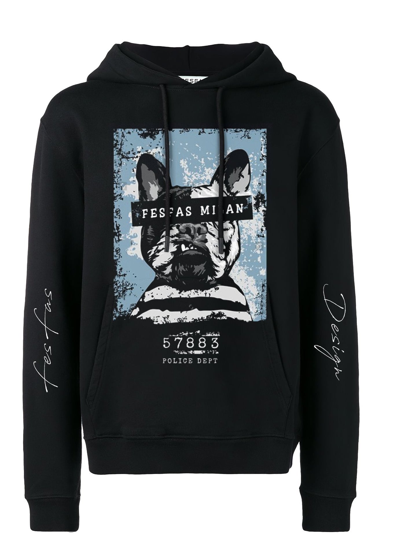 FesFas Puppy-print Hoodie | Black