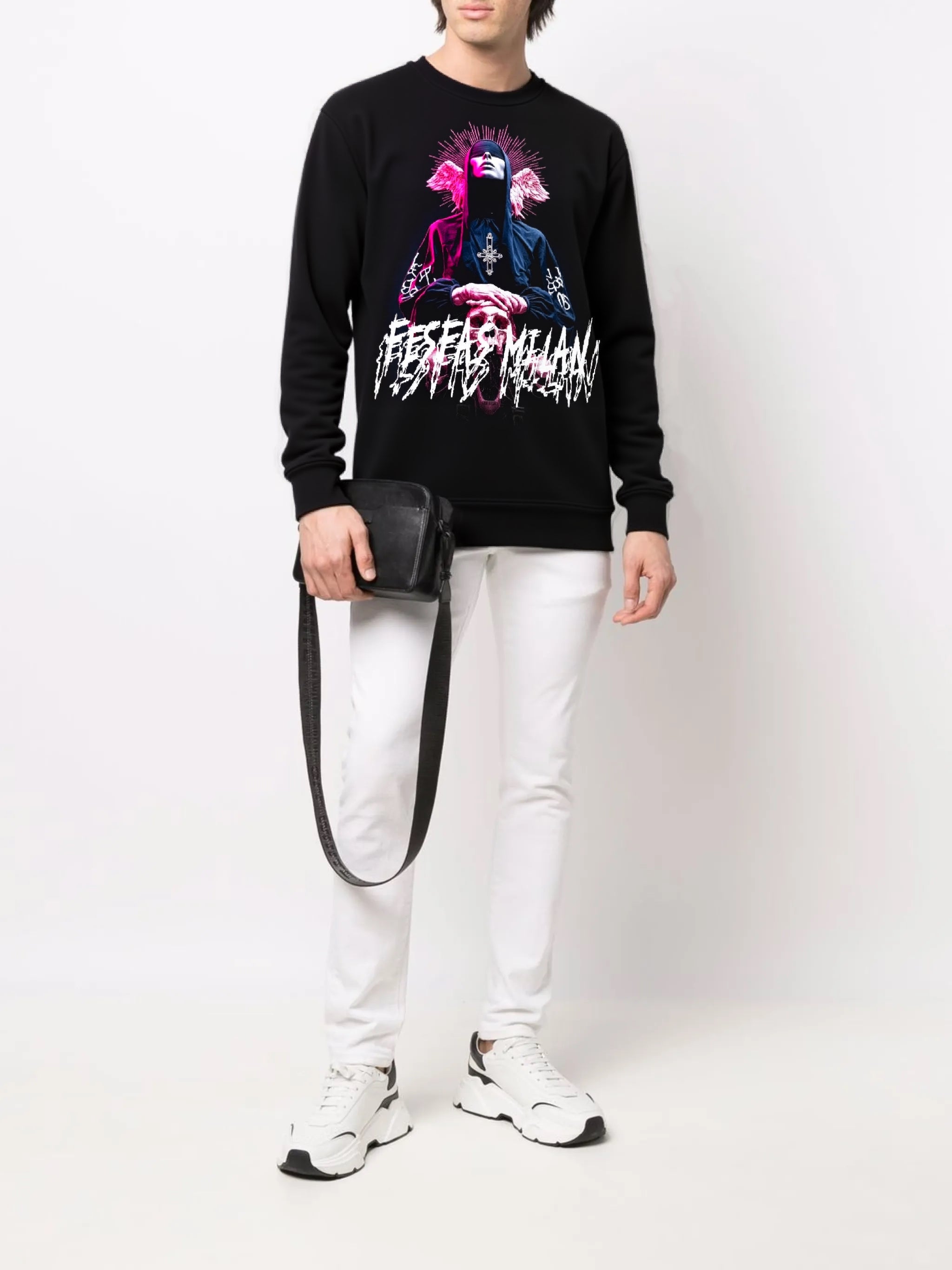 FesFas believer-print Sweatshirt | Black