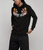 FesFas flamme phoenix-print Hoodie | Black
