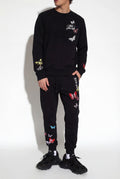 FesFas butterflies-print Sweatshirt Set | Black