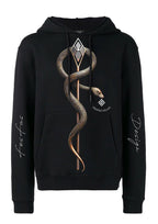 FesFas snake-print Hoodie | Black
