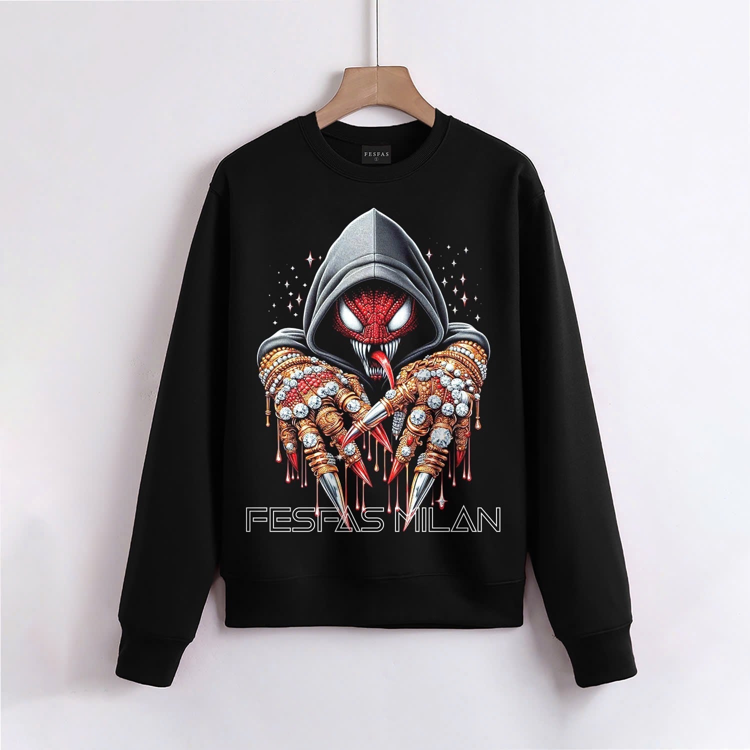 FesFas Venom-print Sweatshirt | Black