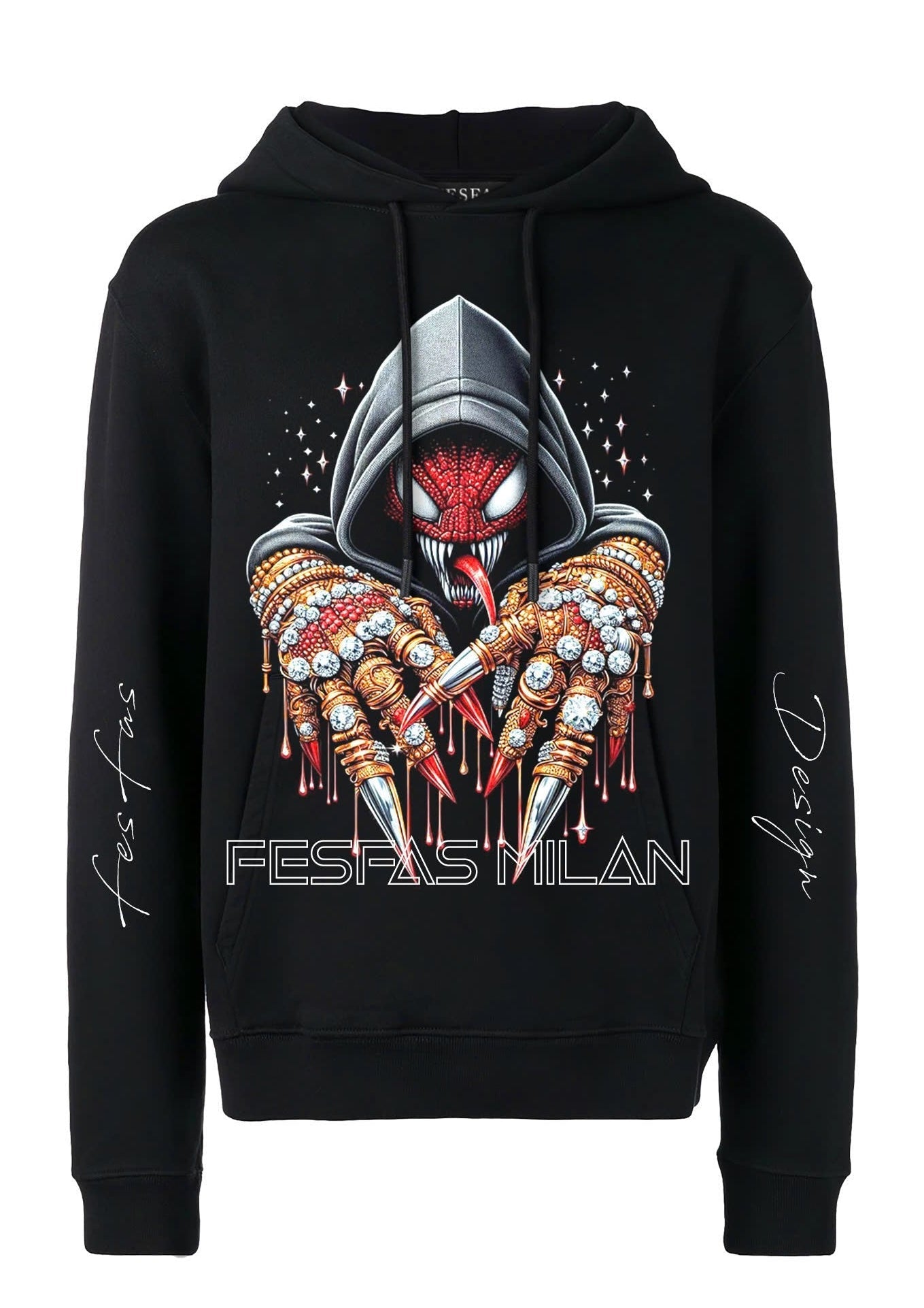 FesFas venom-print Hoodie | Black