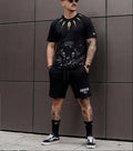 FesFas black panther-print T-shirt Set | Black