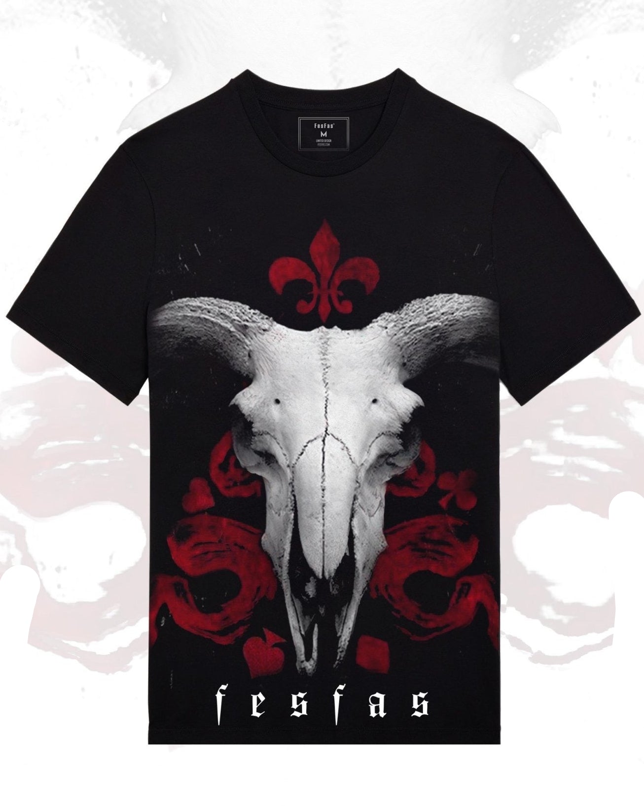 FesFas Satyr-print T-shirt | Black