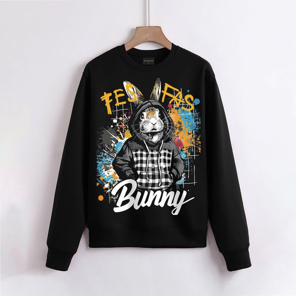 FesFas Bunny-print Sweatshirt | Black
