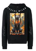 FesFas Egyptian Cat-print Hoodie | Black