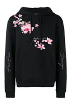 FesFas cherry blossom-print Hoodie | Black