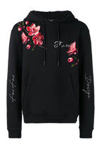 FesFas flower-print Hoodie | Black