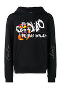 FesFas duck-print Hoodie | Black