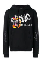 FesFas duck-print Hoodie | Black