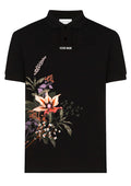FesFas Floral-print Polo Shirt | Black