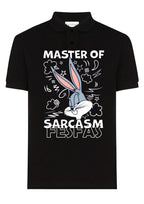 FesFas Rabbit-print Polo Shirt | Black