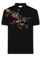 FesFas Floral-print Polo Shirt | Black