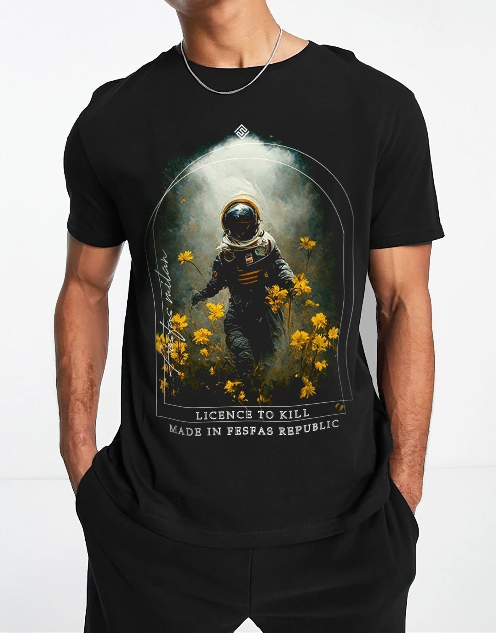 FesFas Toxic Smoke-print T-shirt | Black