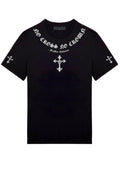FesFas cross-print T-shirt | Black