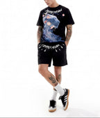 FesFas galaxy lioness-print T-shirt Set | Black