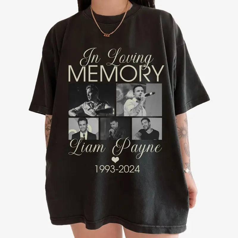 Loving Memory Liam Payne 1993 2024 Vintage Retro Shirt Thank You Liam Payne Shirt T-Shirts, Hoodie, Sweatshirt