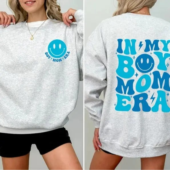 In My Boy Mom Era Sweatshirt, Boy Mama Tshirt, Boy Mom Club, Boy Mom Tshirt, Mother's Day Gifts Hoodie | GrindPrints.com