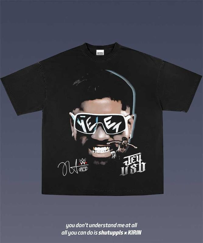 JEY USO 1.0 TEE | VINTAGE TEE GRAPHIC T-SHIRT SWEATSHIRT HOODIE | GIFT FOR FAN | GrindPrints.com