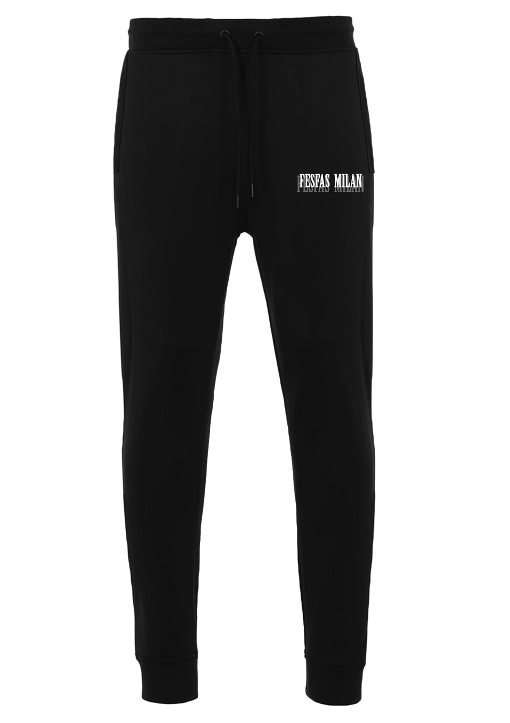 FesFas Cross-print Sweatshirt Set | Black