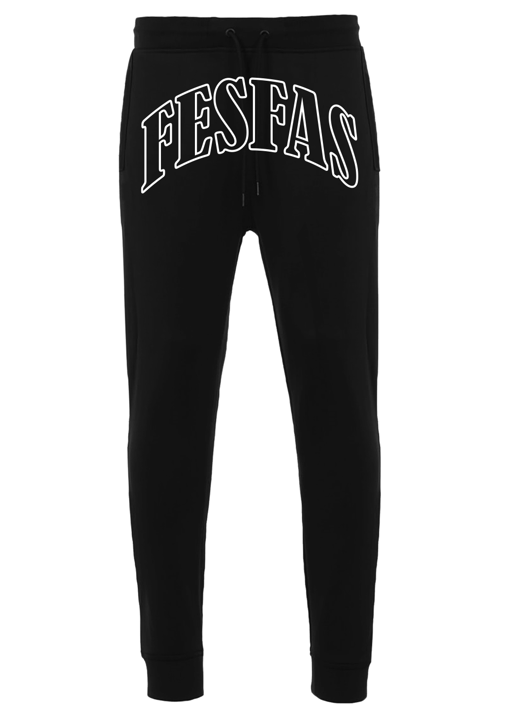 FesFas Bear-print Hoodie Set | Black