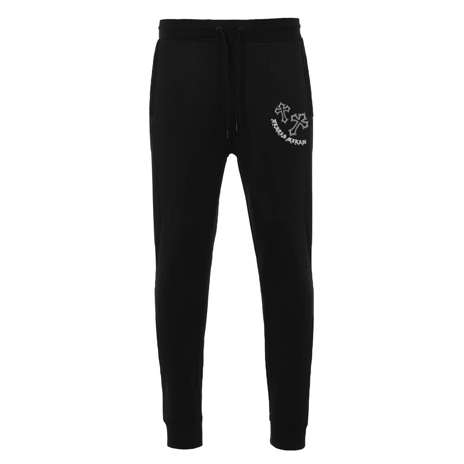 FesFas Cross-print Hoodie Set | Black