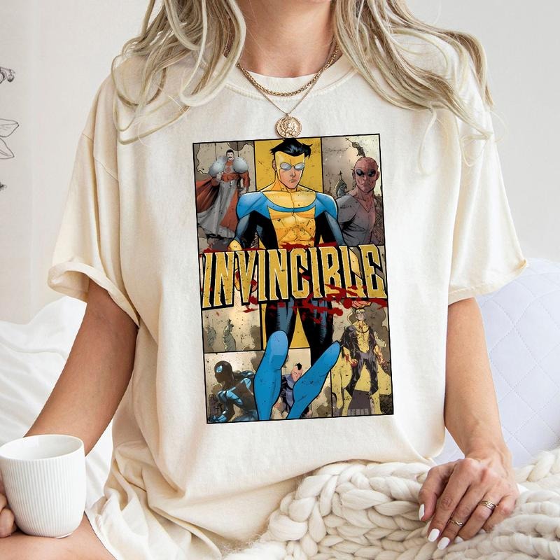 Limited Invincible Mark Supe T Shirt, Graphic Tee, Supe Costume, Comic Book Fan Gift Hoodie, Sweatshirt | GrindPrints.com