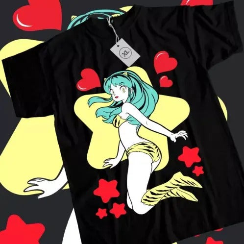 Lum Urusei Yatsura T-Shirt Darling No Baka Girl Kawai Anime Girl Shirt All Size Hoodie, Sweatshirt | GrindPrints.com
