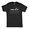 Free WiFi Funny Nerdy Math Equation Novelty Funny Cool Soft Casual Menswear Nerd Funny Meme Short Sleeve Novelty Guys Black T-Shirts, Hoodie, Sweatshirt