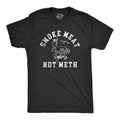 Mens Smoke Meat Not Meth T Shirt Funny Barbeque Cooking Grilling Joke Tee for Guys Mens Funny T Shirts Cool Tees Soft...