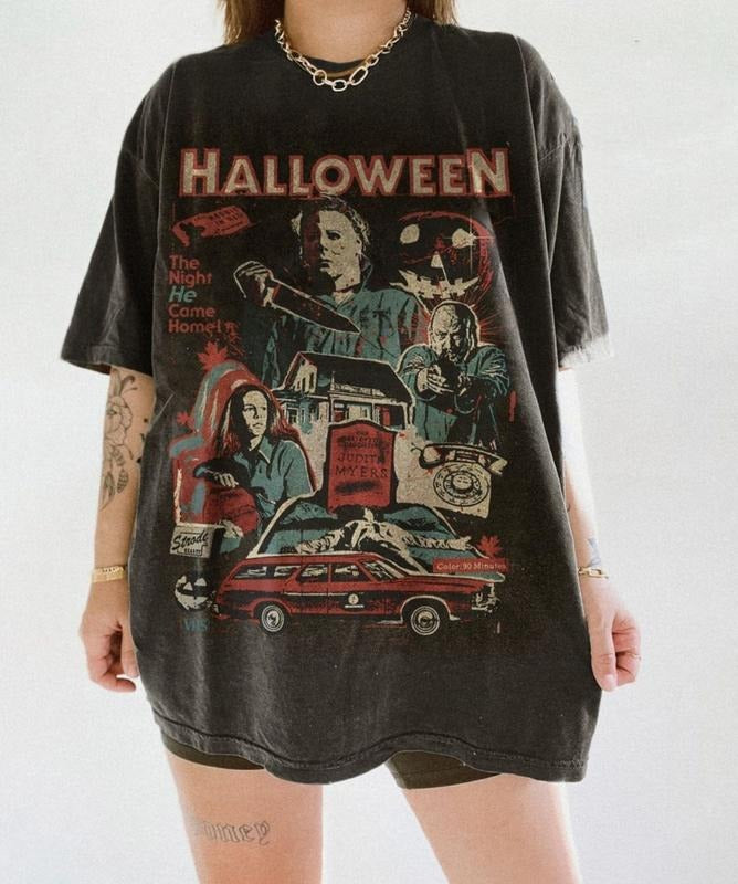 Michael Myers Comfort Colors Shirt, Halloween Shirt, Horror Movie Comfort Colors Shirt Hoodie, Sweatshirt | GrindPrints.com