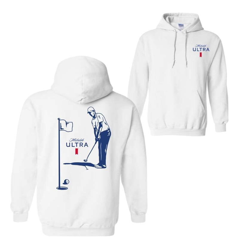 Michelob Ultra Golfing Hoodie Sweatshirt T-Shirt, 2 Side Shirt For Men, For Women | GrindPrints.com