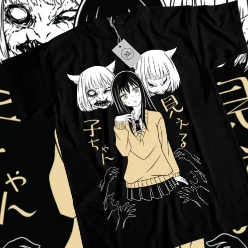 Mieruko Chan T-shirt Miko Yotsuya Ghost Manga Mier Girl Horror Anime Gift Shirt Hoodie, Sweatshirt | GrindPrints.com