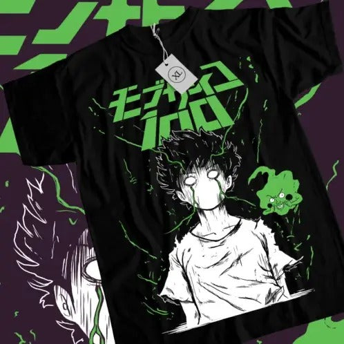 Mob Psycho 100 T-Shirt Cast Anime Manga Dimple and Mob Tshirt Tee ALL SIZES Hoodie, Sweatshirt | GrindPrints.com