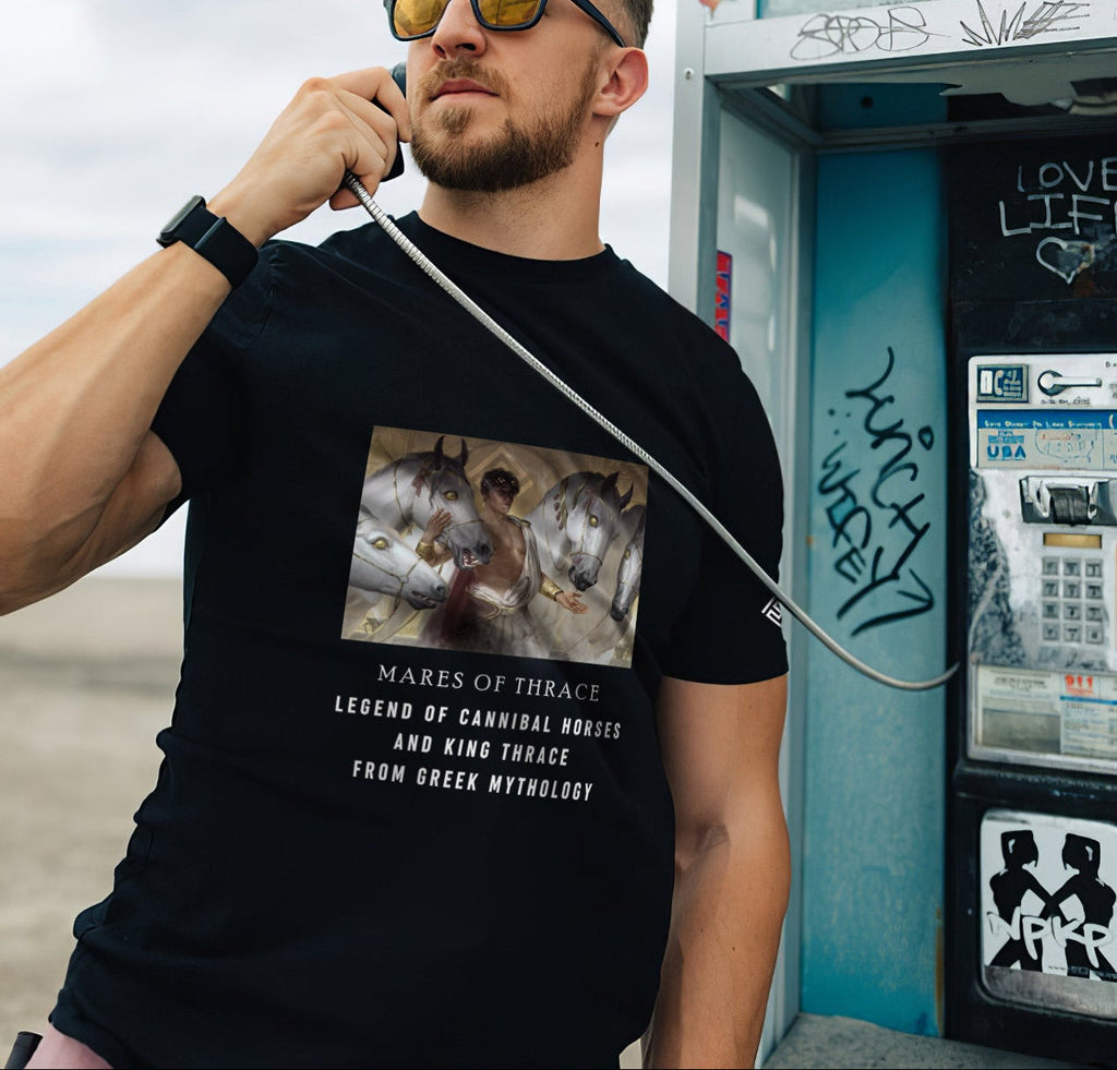 FesFas mares-print T-shirt | Black