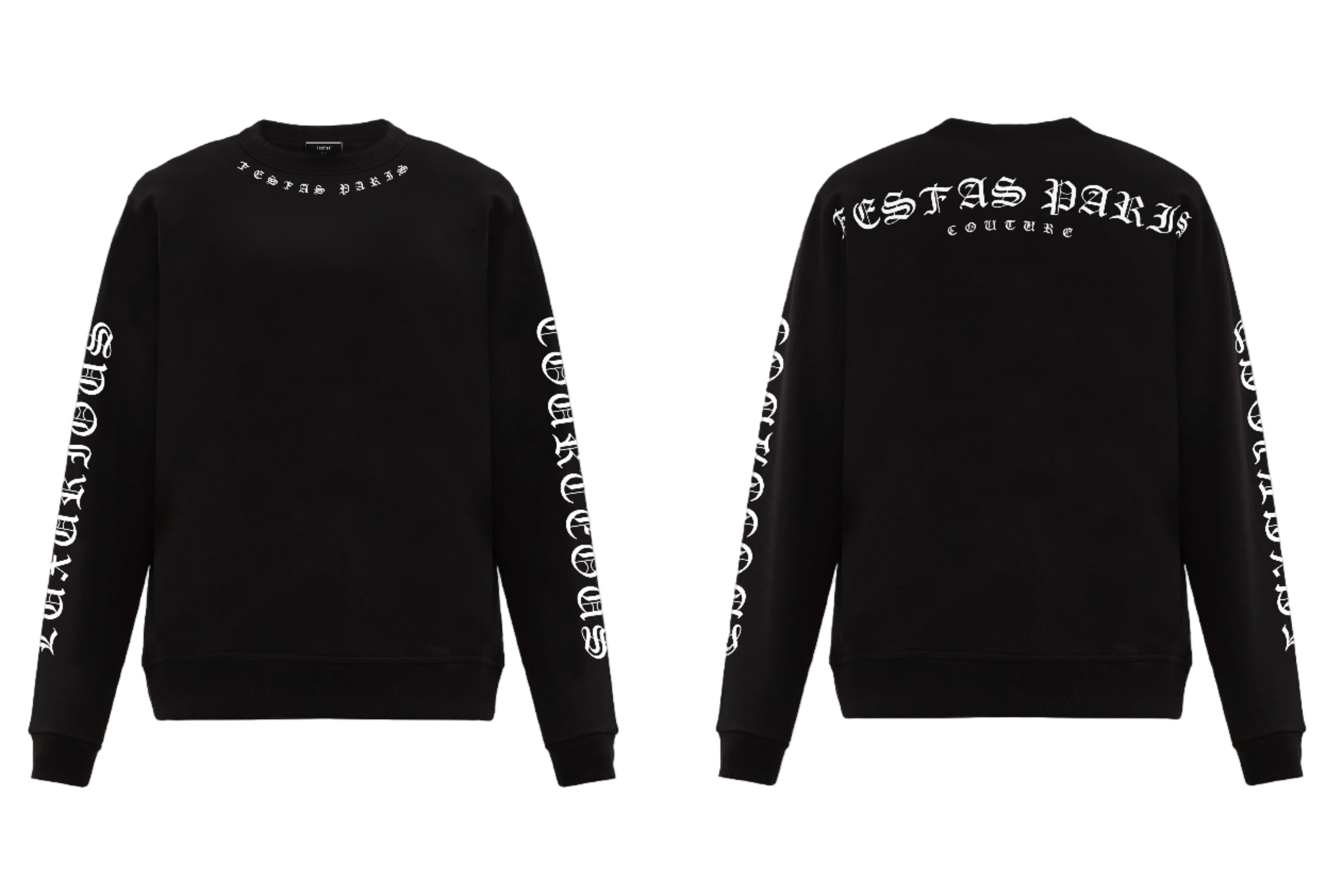 FesFas Graphic-print Sweatshirt | Black