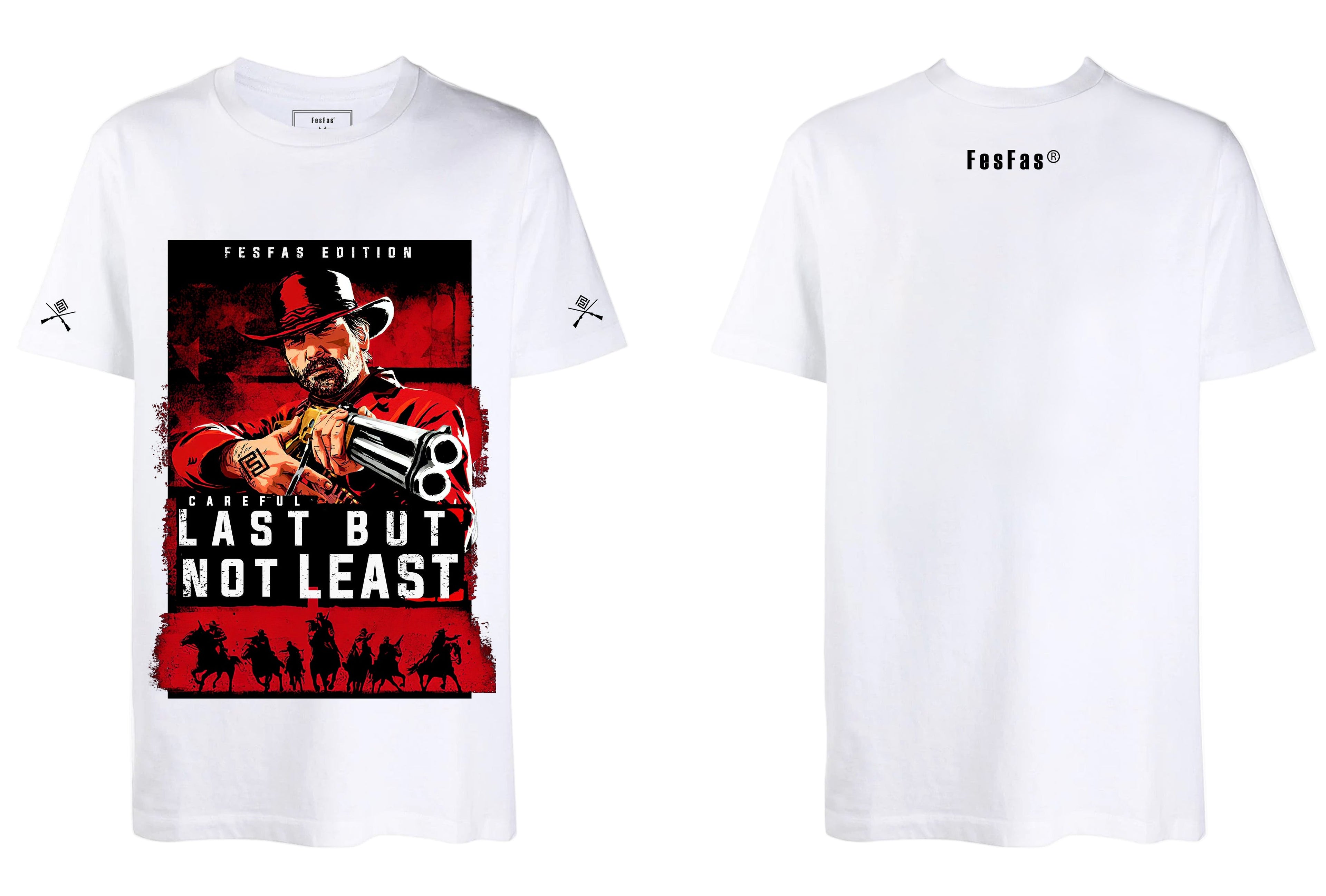FesFas gunner-print T-shirt | White