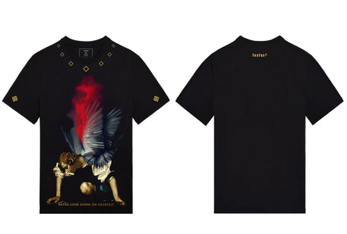 FesFas angel-print T-shirt | Black | Men
